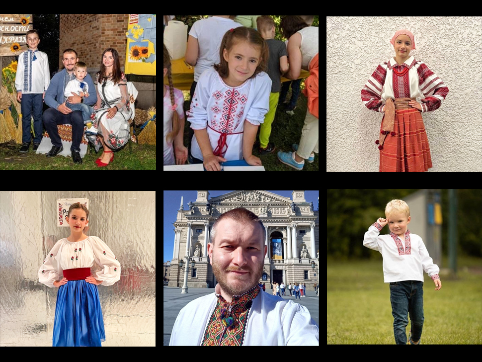 Ukrainian colorful embroidered shirts are celebrated across the